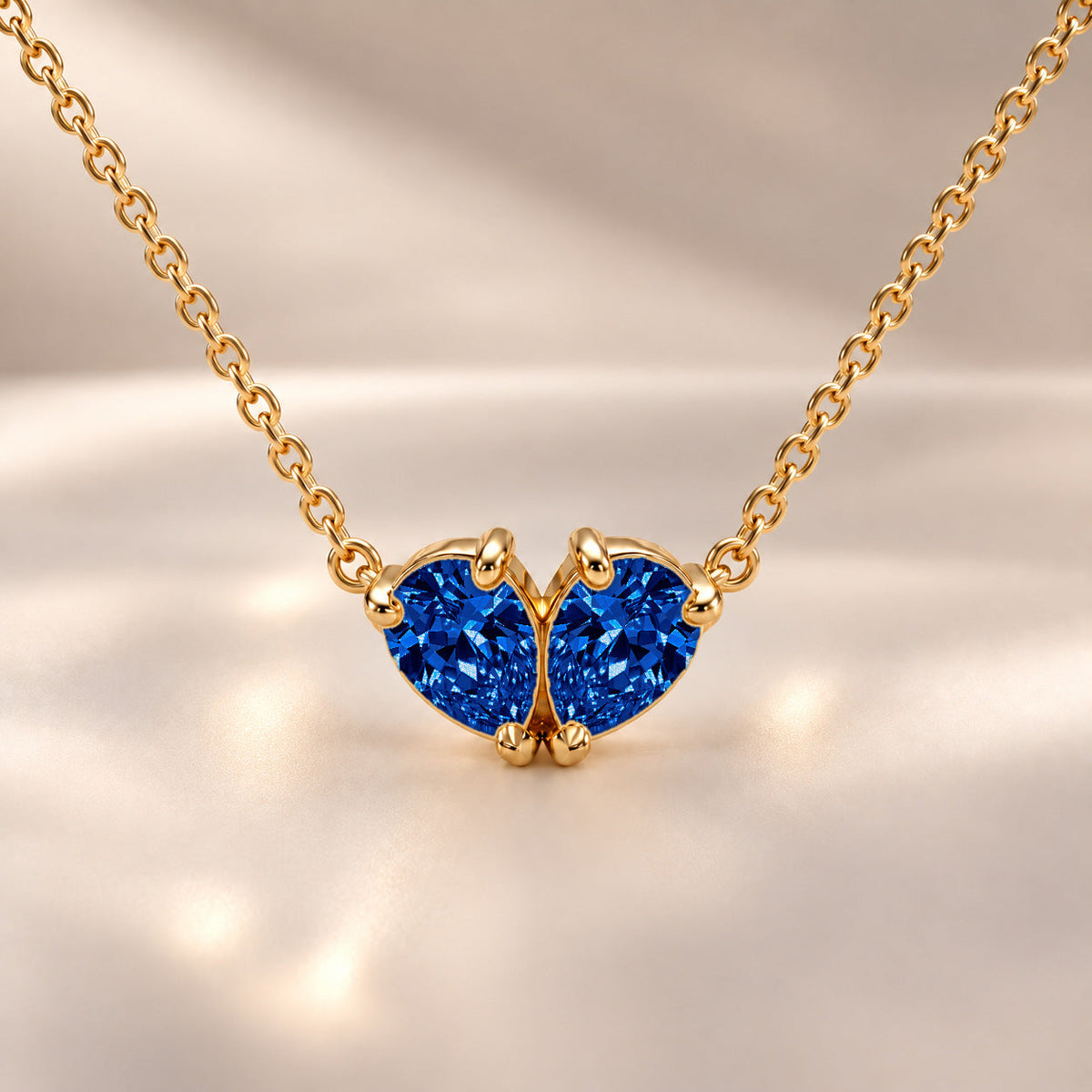 Demi Heart Necklace - Gold Finish