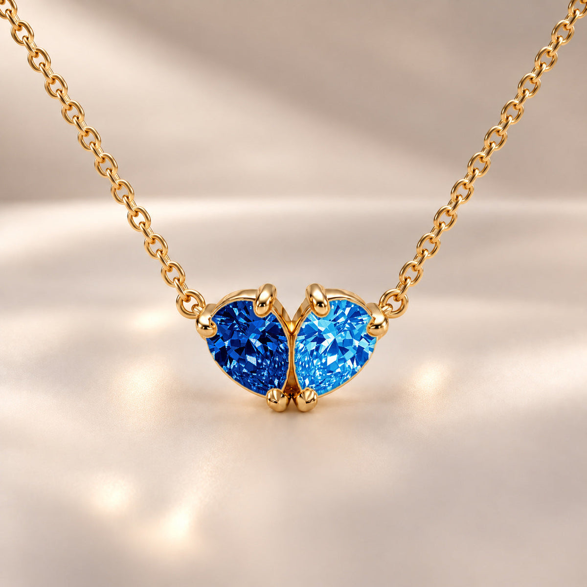 Demi Heart Necklace - Gold Finish