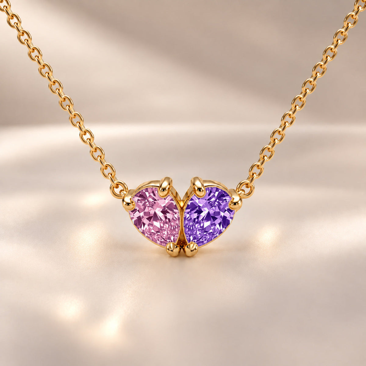 Demi Heart Necklace - Gold Finish
