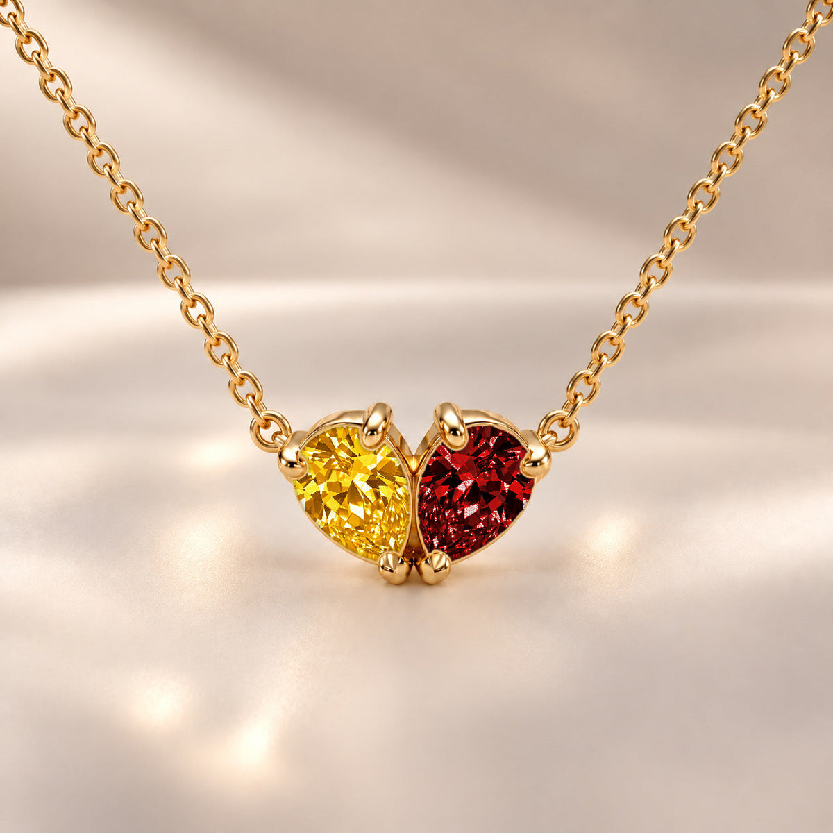 Demi Heart Necklace - Gold Finish