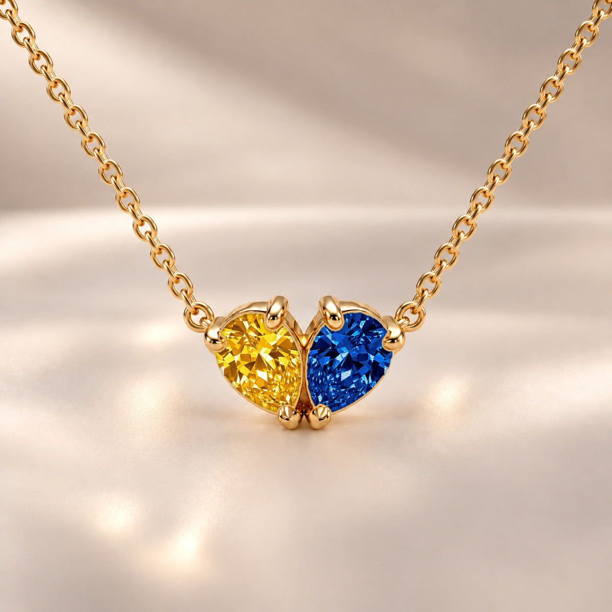 Demi Heart Necklace - Gold Finish