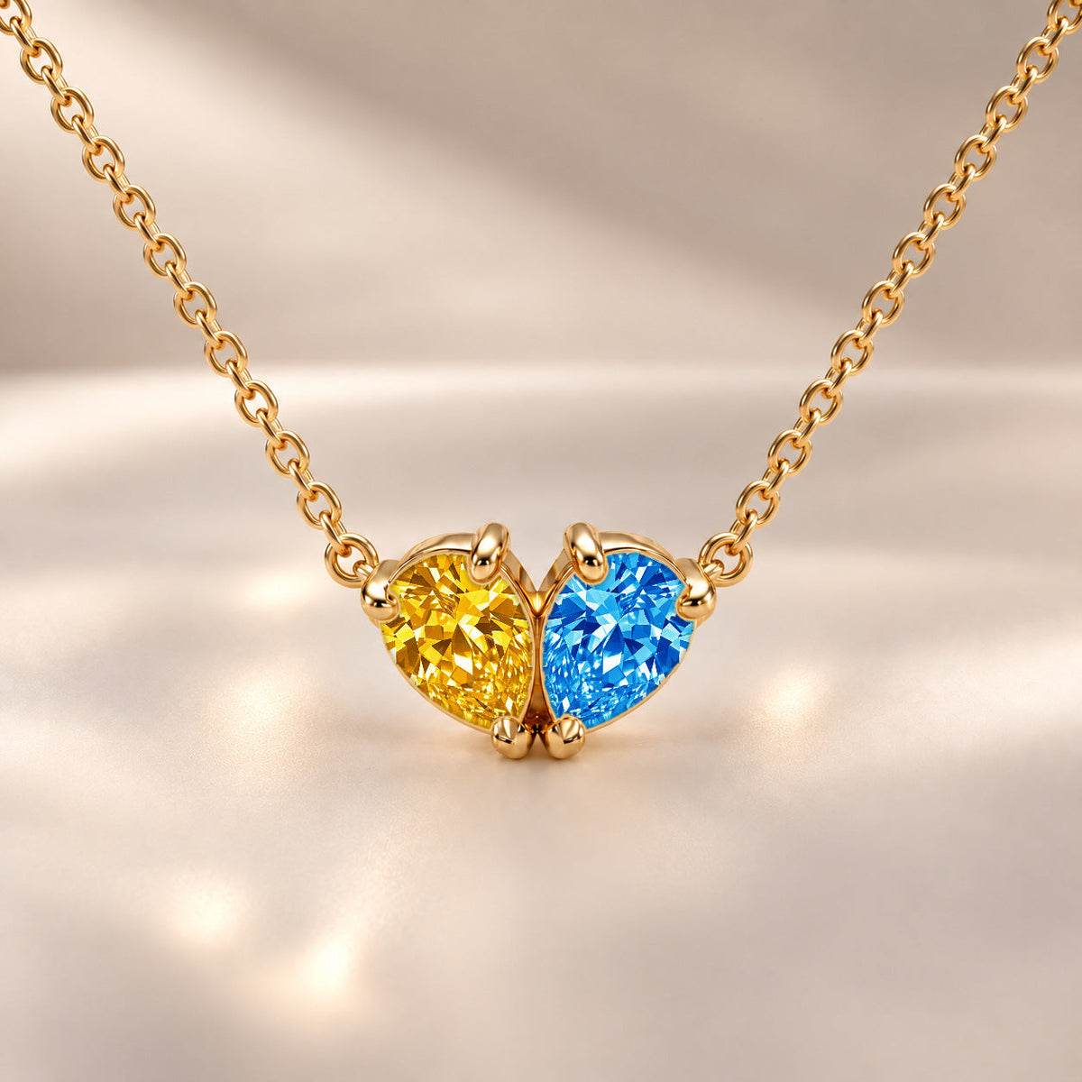 Demi Heart Necklace - Gold Finish