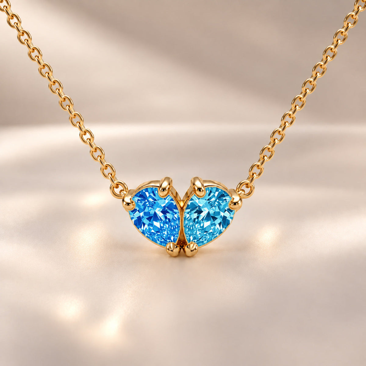 Demi Heart Necklace - Gold Finish