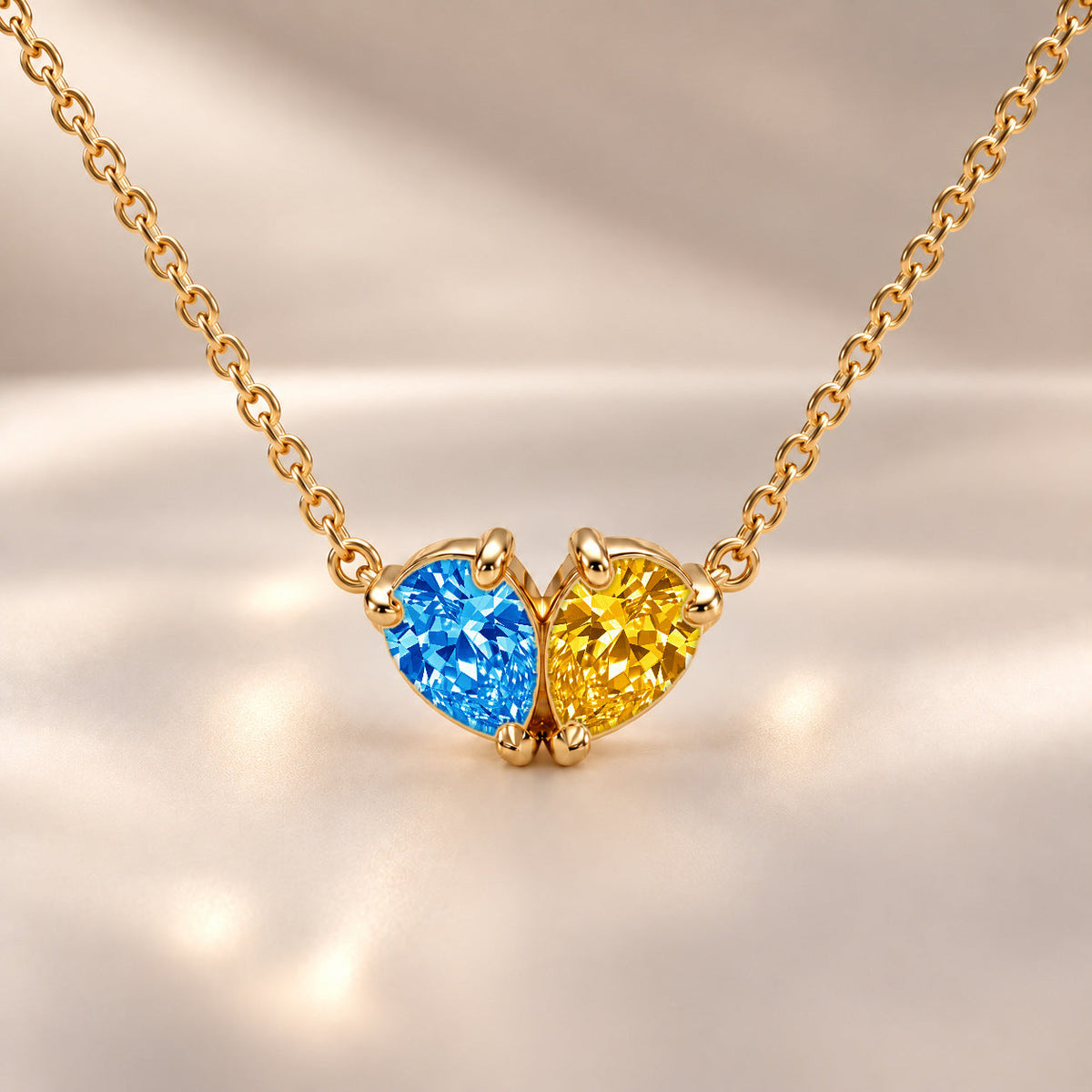 Demi Heart Necklace - Gold Finish