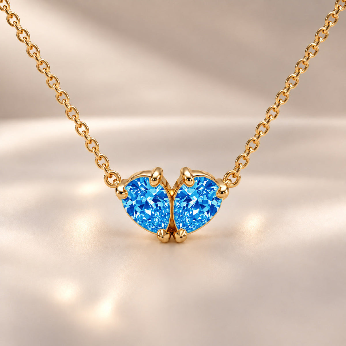 Demi Heart Necklace - Gold Finish