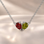 Demi Heart Necklace - Silver Finish