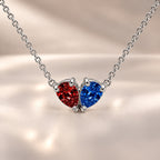 Demi Heart Necklace - Silver Finish