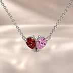 Demi Heart Necklace - Silver Finish
