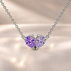 Demi Heart Necklace - Silver Finish