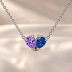 Demi Heart Necklace - Silver Finish