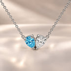 Demi Heart Necklace - Silver Finish