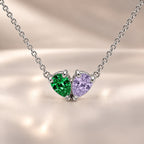 Demi Heart Necklace - Silver Finish