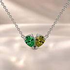 Demi Heart Necklace - Silver Finish