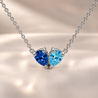 Demi Heart Necklace - Silver Finish