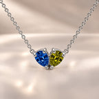Demi Heart Necklace - Silver Finish