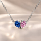 Demi Heart Necklace - Silver Finish
