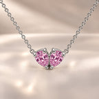Demi Heart Necklace - Silver Finish