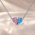 Demi Heart Necklace - Silver Finish