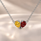 Demi Heart Necklace - Silver Finish