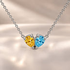 Demi Heart Necklace - Silver Finish