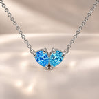 Demi Heart Necklace - Silver Finish