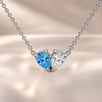 Demi Heart Necklace - Silver Finish