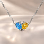 Demi Heart Necklace - Silver Finish