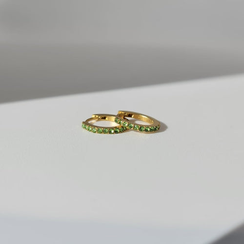 Vivre Birthstone Huggies